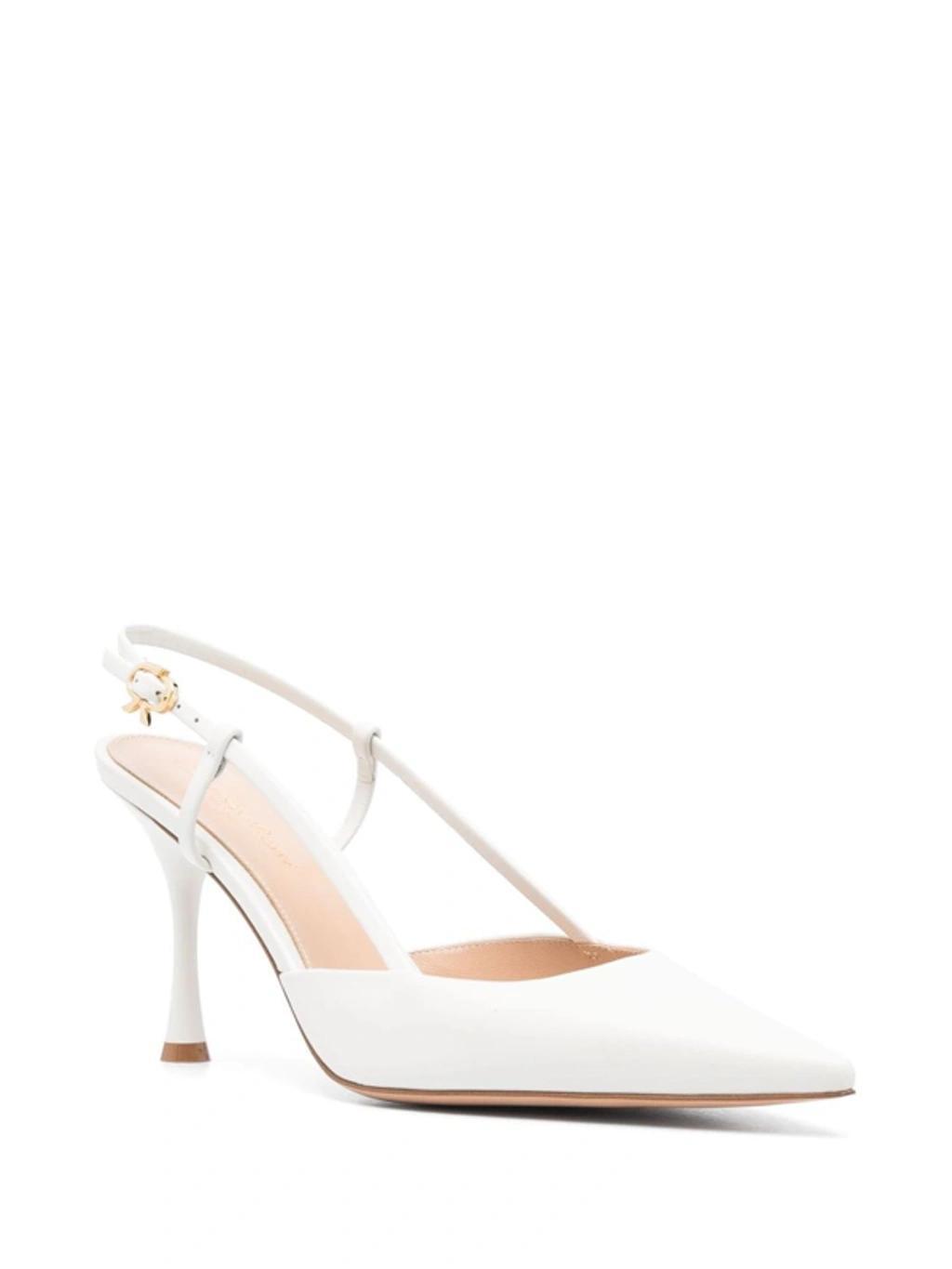 GIANVITO ROSSI Pumps Ascent 85 Calfskin In White Product Image