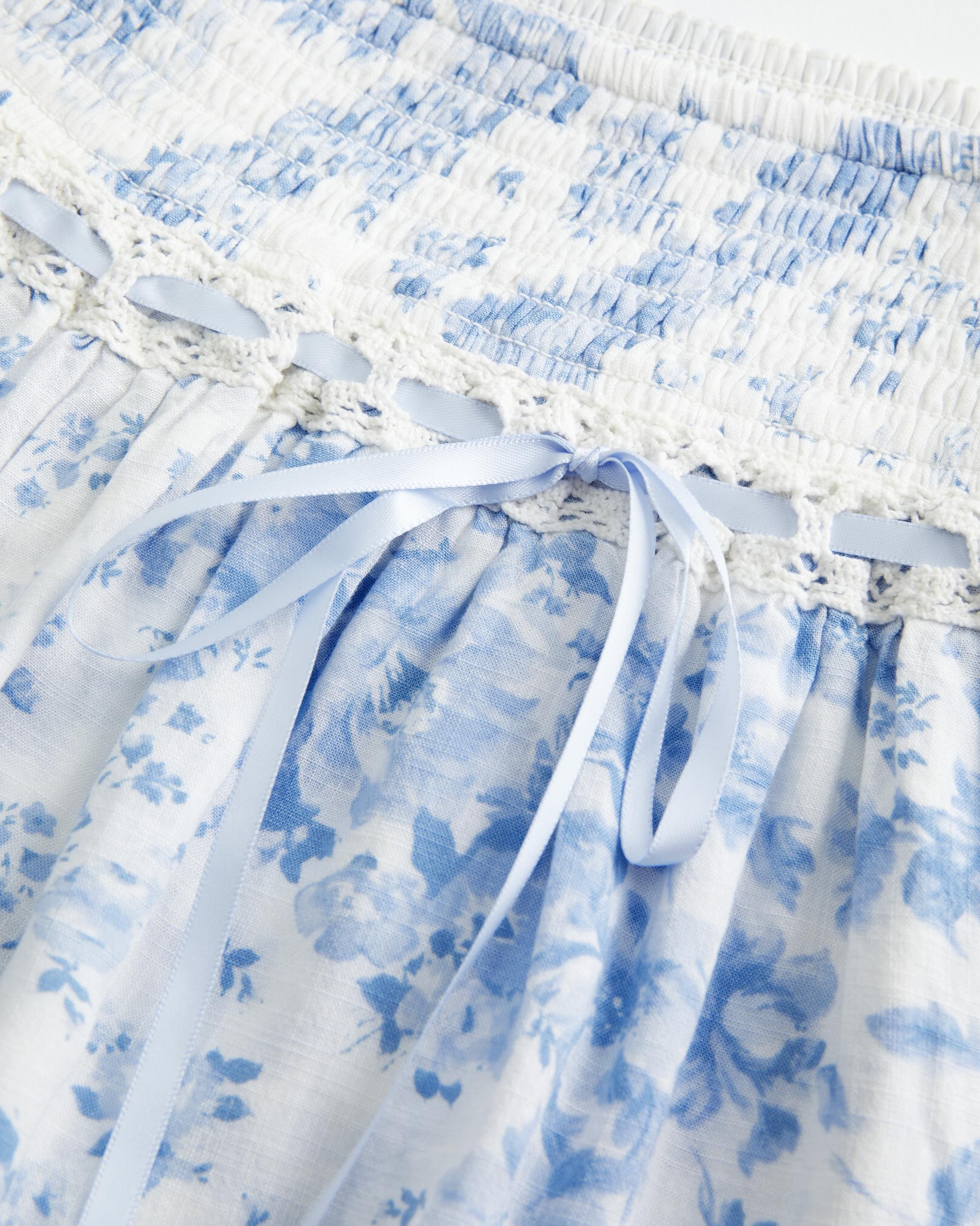 Smocked Tiered Mini Skort Product Image