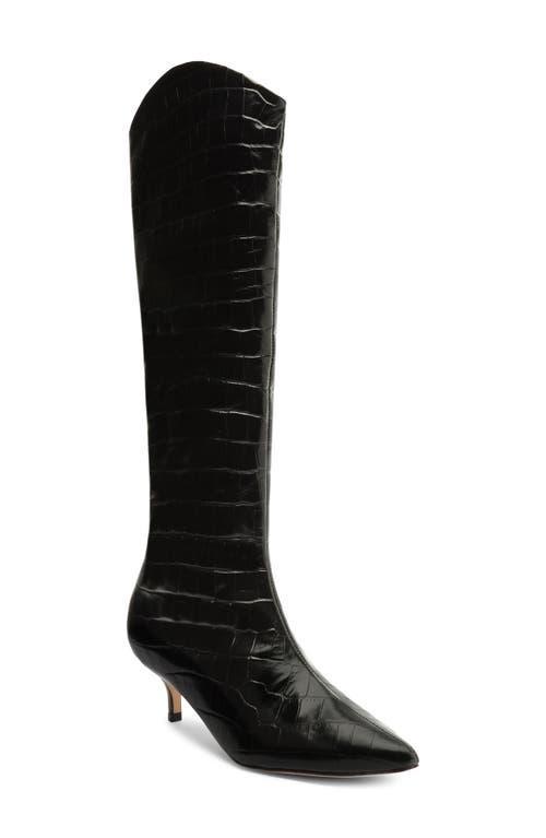 Schutz Maryana Leather Kitten Heel Boot Womens at Urban Outfitters Product Image