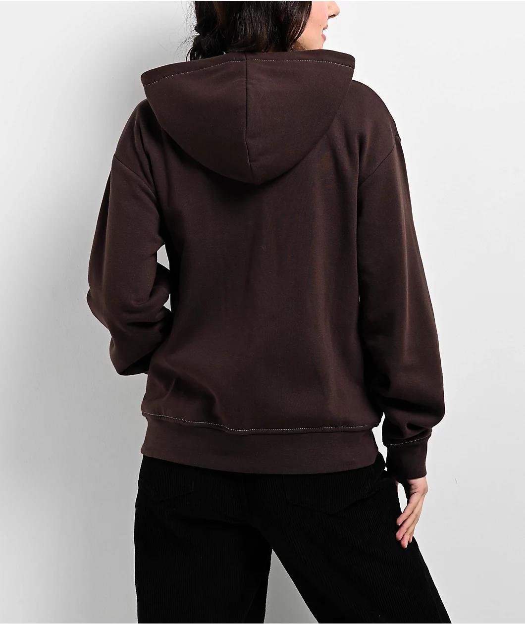 Vitriol Alonso Sinners Brown Zip Hoodie Product Image