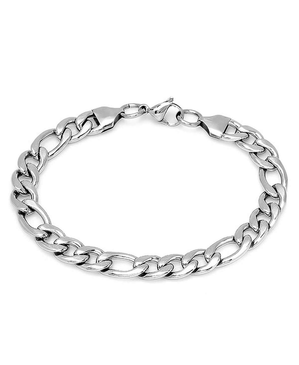 Steeltime Mens Stainless Steel Thick Round Box Link Bracelet Product Image