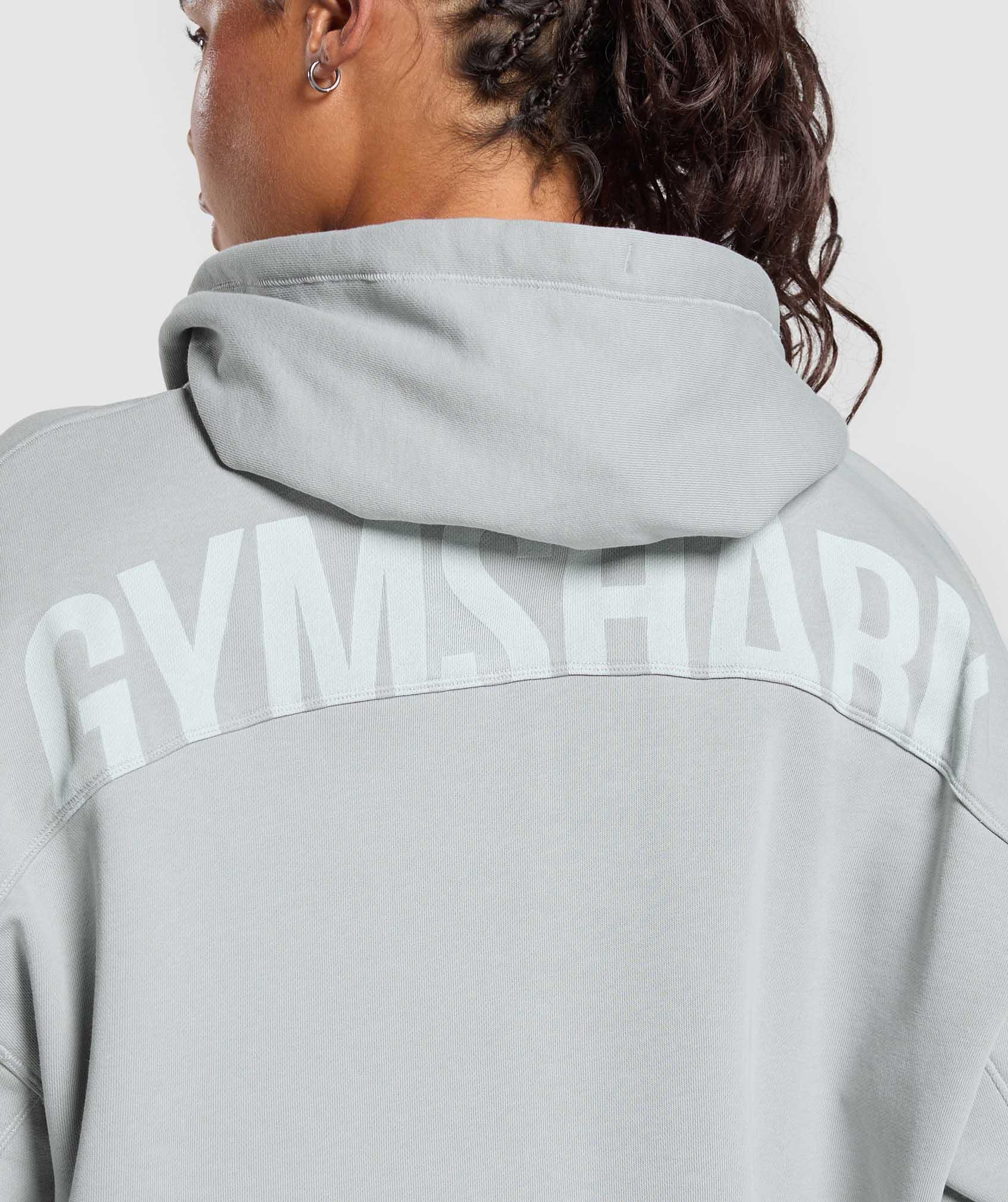 Gymshark Power Hoodie - Silver Grey Female Product Image