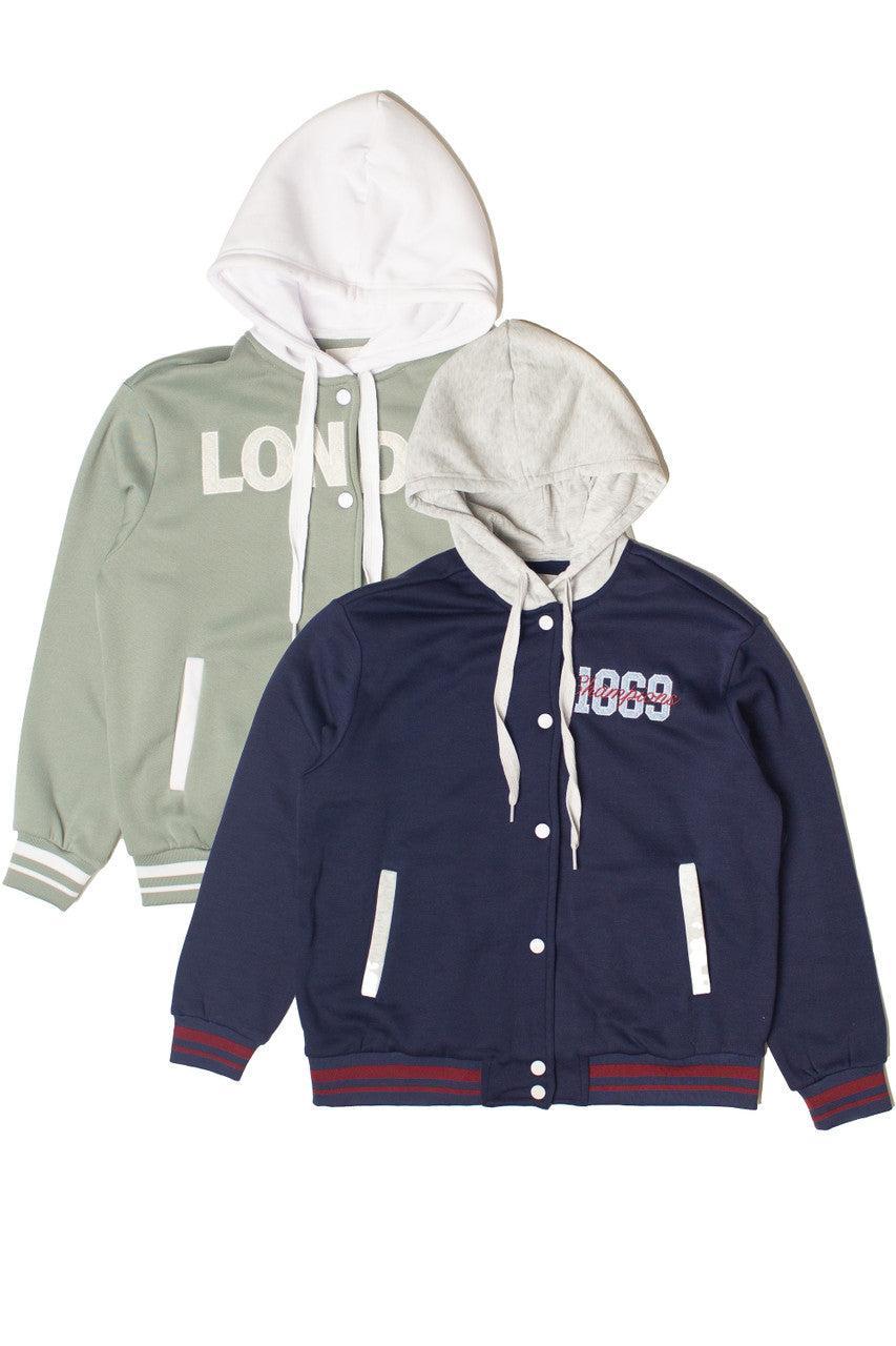 Hooded Varsity Sweatshirt Product Image