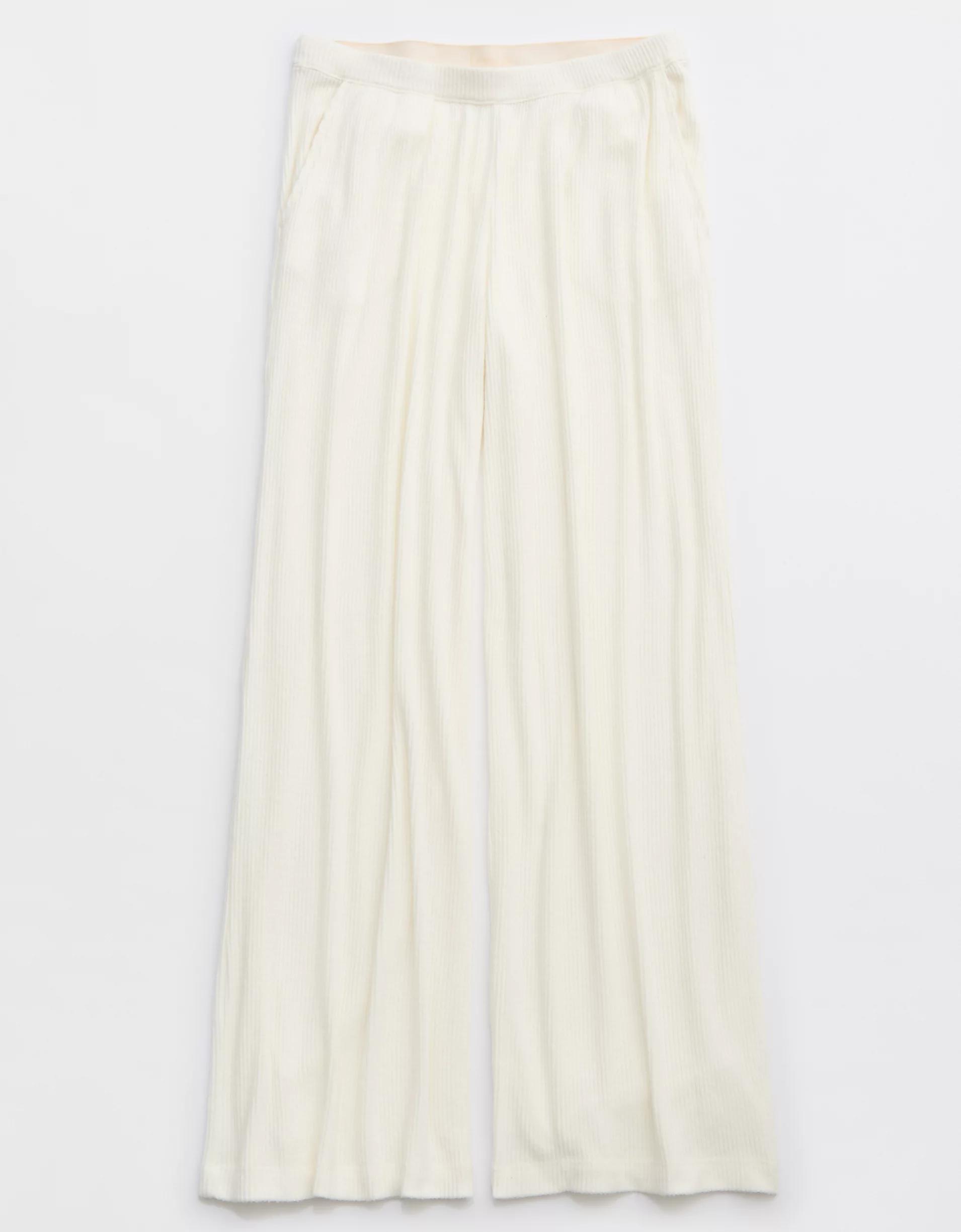 Aerie Off-Duty Cozy Knit Ribbed Trouser PJ Product Image