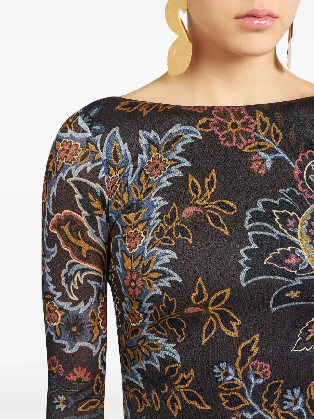 paisley print maxi-dress Product Image