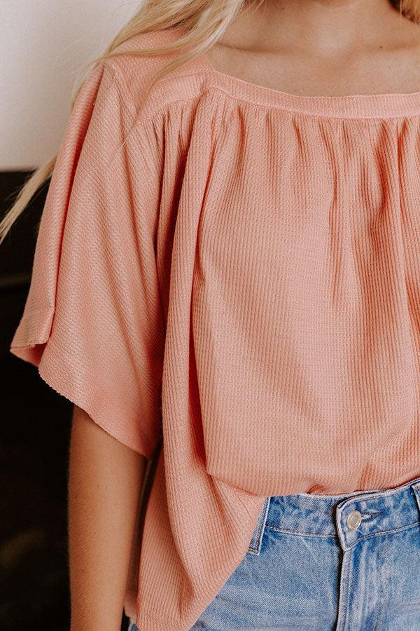 Heard The Story Waffle Knit Top Product Image