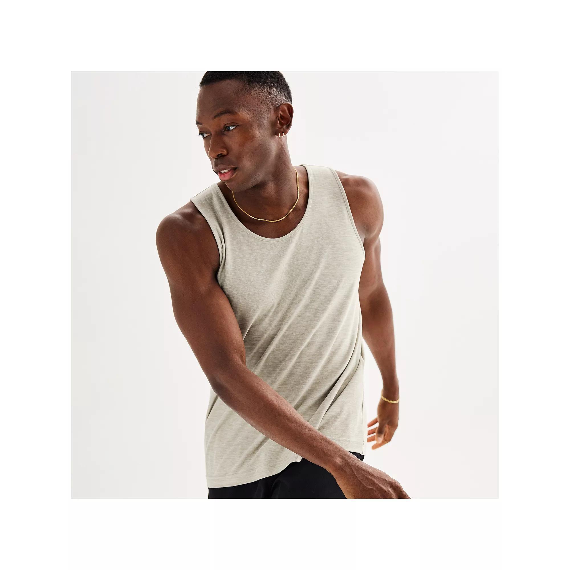 Men's FLX Luxury Soft Wander Tank Top, Size: Small, Beige Product Image