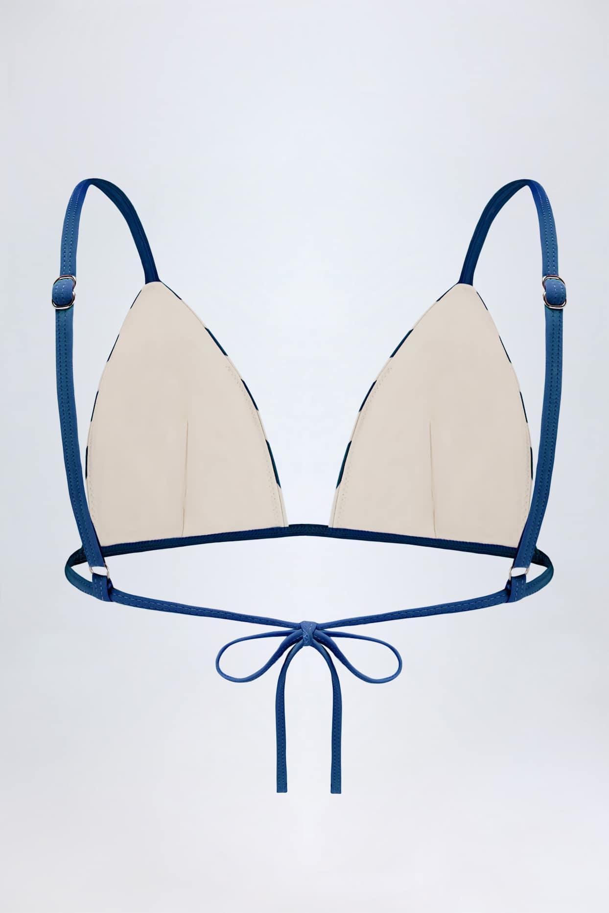 Triangle Bikini Top in Marine Blue Product Image
