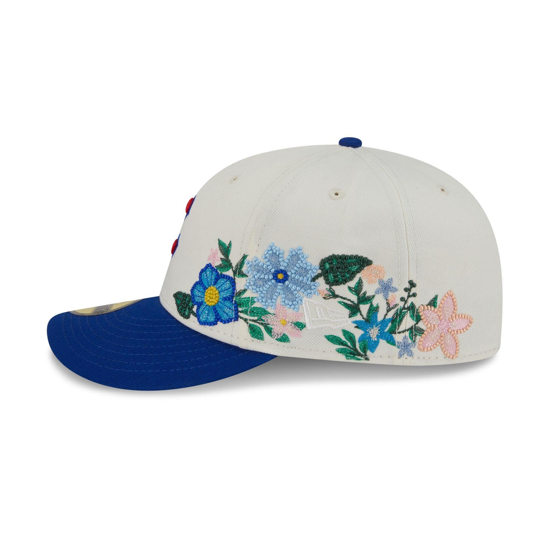 Chicago Cubs Tonal Florals White 59FIFTY Fitted Hat Male Product Image
