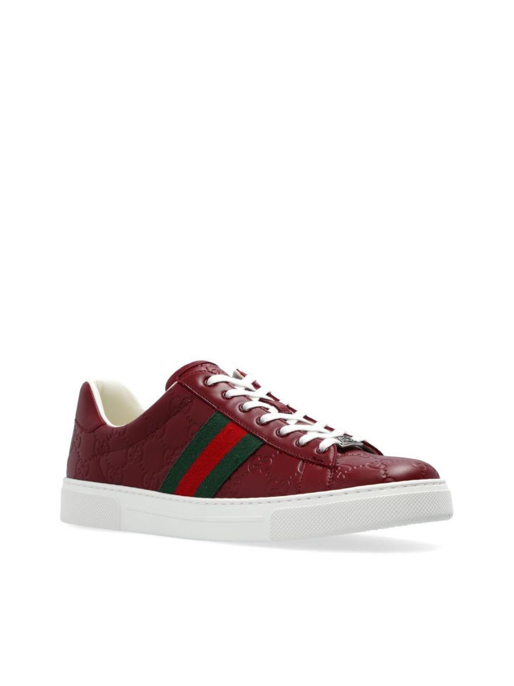 GUCCI "ace" Sneakers In Red Product Image