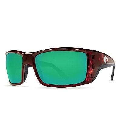 Costa Mens 6S9022 Permit Mirrored 63mm Rectangle Polarized Sunglasses Product Image