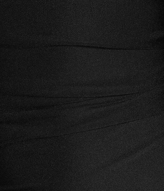 Honey and Rosie Rhinestone Adjustable Spaghetti Strap A-Symmetrical Midi Dress Product Image