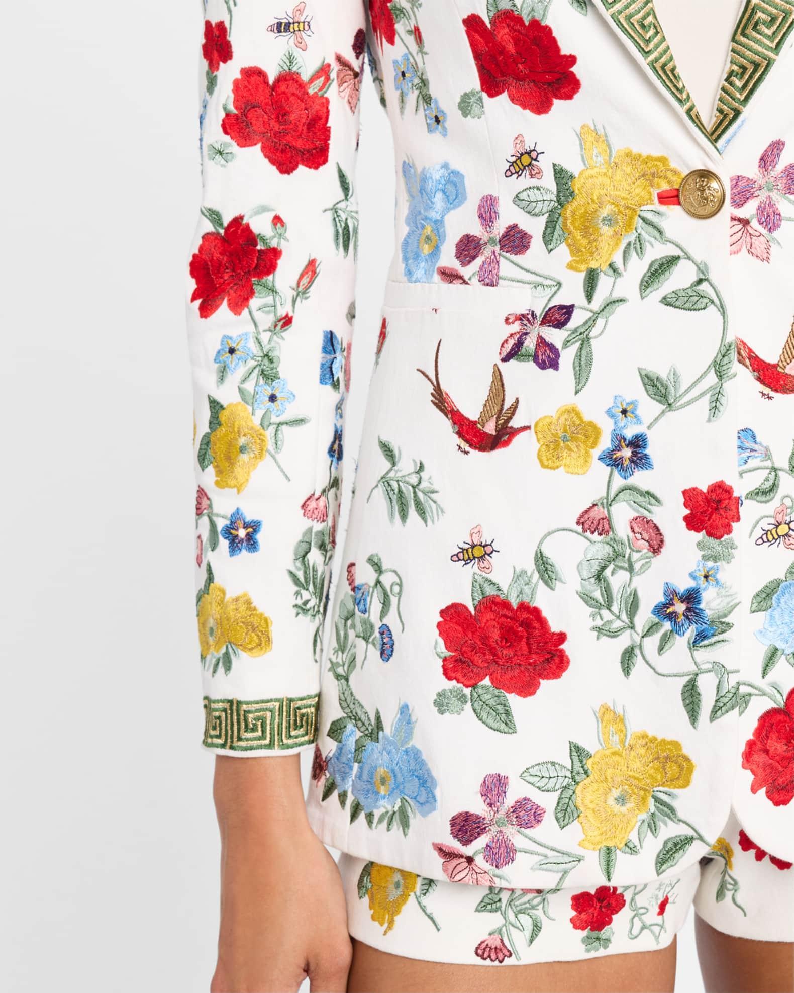 Breann Embroidered Fitted Blazer Product Image