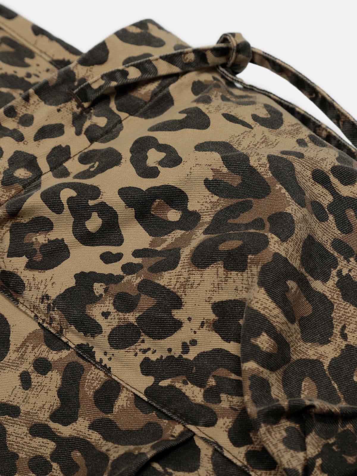 Aelfric Eden Leopard Graphic Longline Jorts Product Image