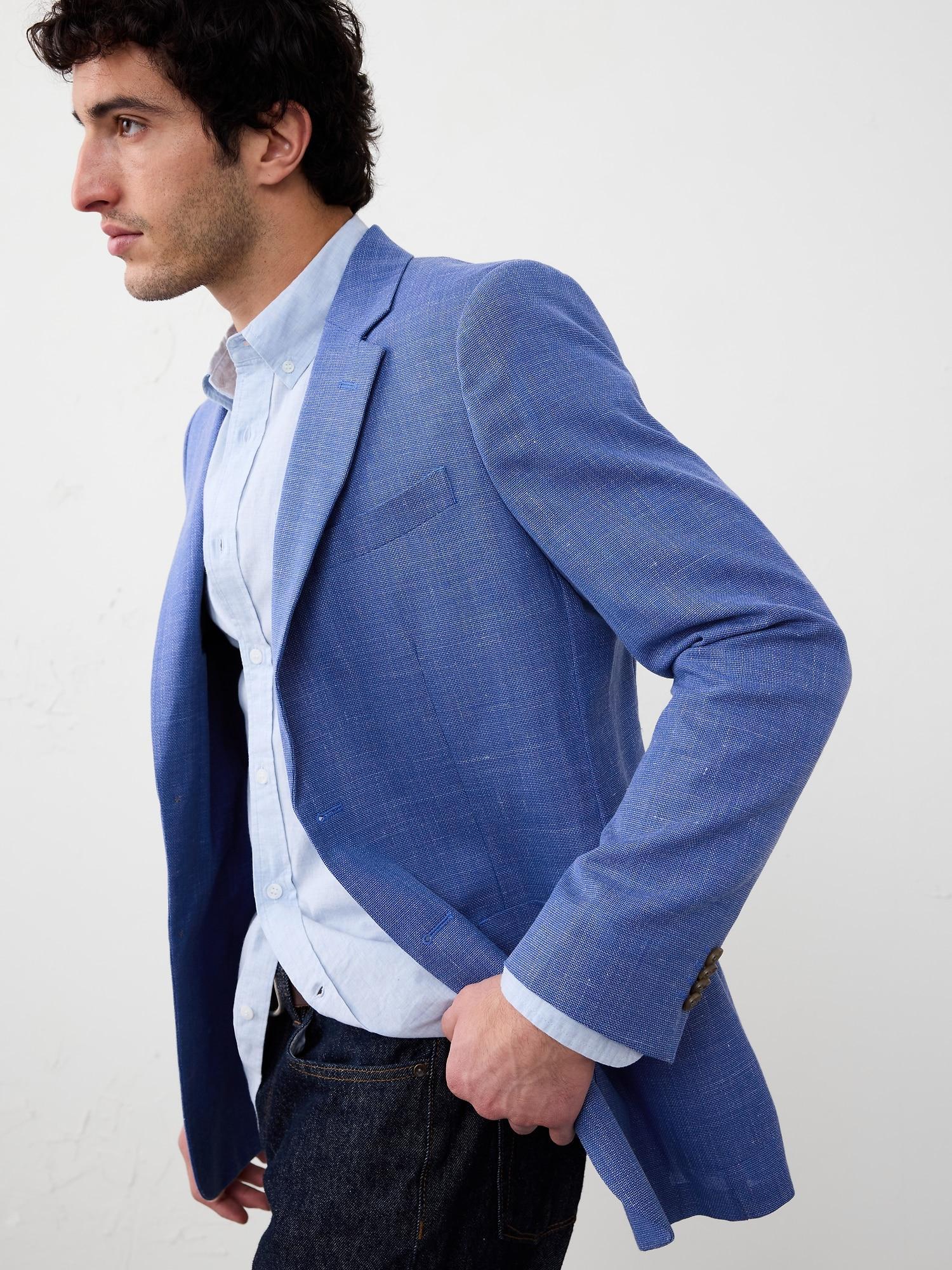 Tailored-Fit Textured Jacket Product Image