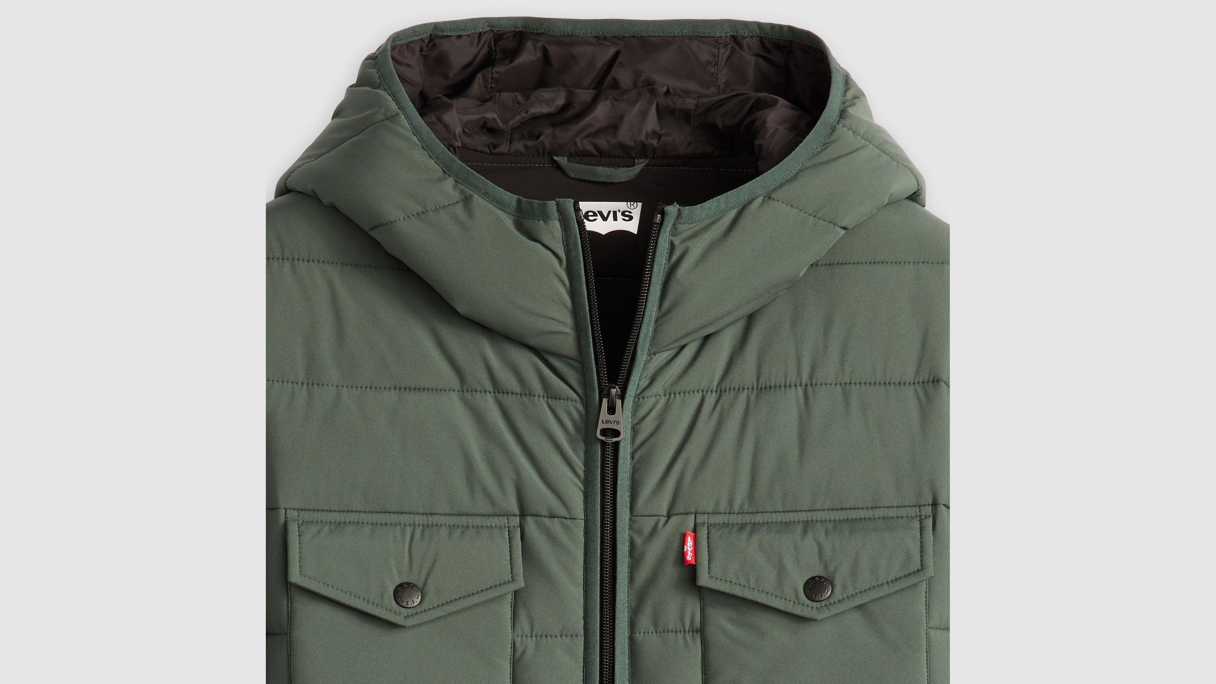 Hooded 2 Chest Pocket Puffer Jacket Product Image