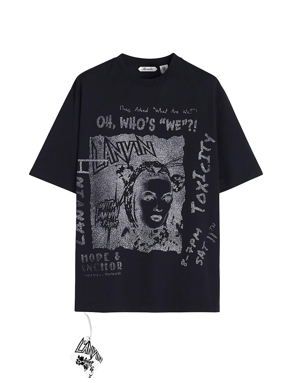 Mens Lanvin x Future Unisex Classic Printed T-Shirt Product Image