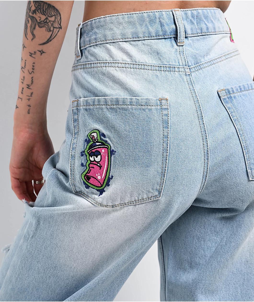 Empyre Tori Spray Can Moxie Wash Blue Jeans Product Image