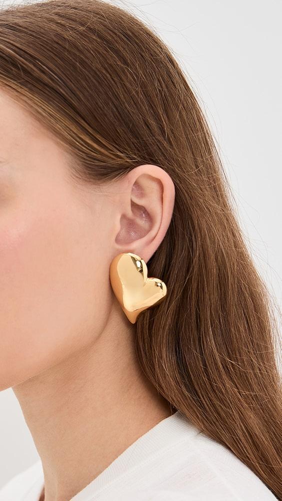 Jenny Bird Mega Art Heart Button Earrings | Shopbop Product Image