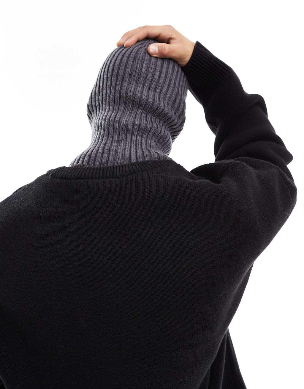 ASOS DESIGN balaclava in gray Product Image