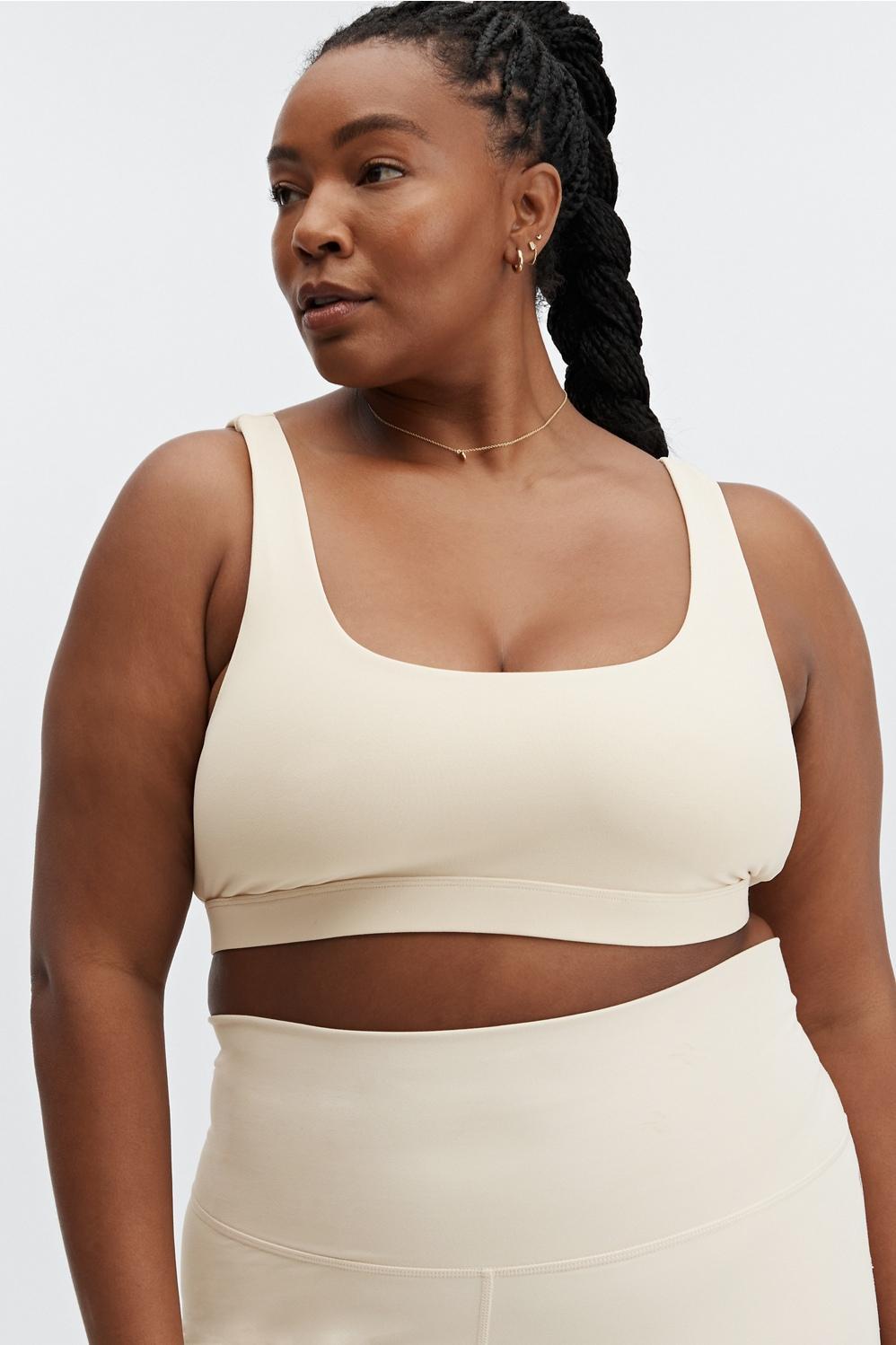 Fabletics Lola Low Impact Sports Bra Womens white Size XXL Product Image