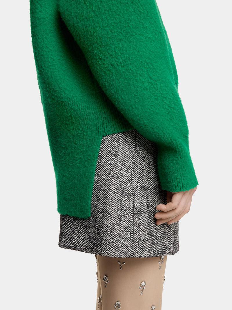 OVERSIZED SWEATER IN BRUSHED WOOL Product Image