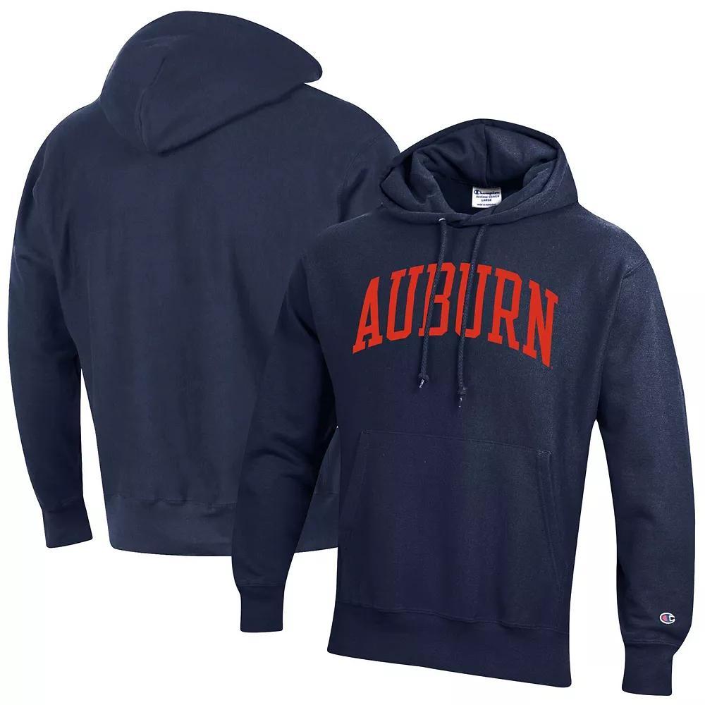 Men's Champion Navy Arizona Wildcats Team Arch Reverse Weave Pullover Hoodie,  Product Image