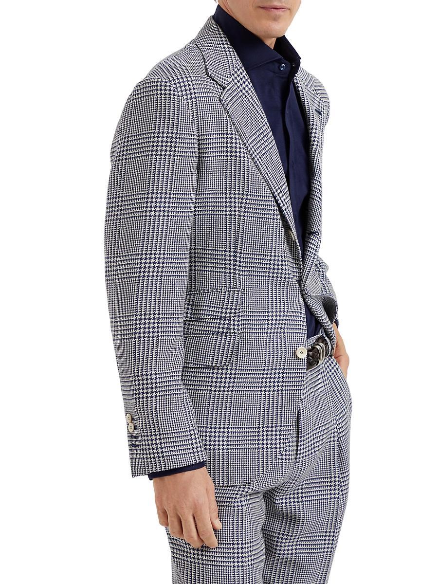 Mens Prince Of Wales Deconstructed Cavallo Blazer Product Image