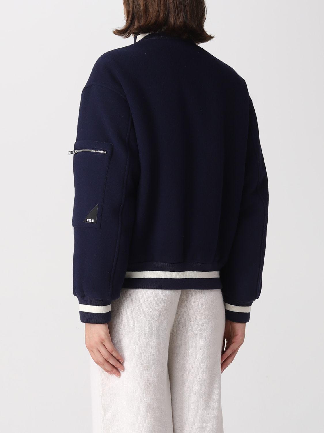 MSGM Zip In Navy Product Image