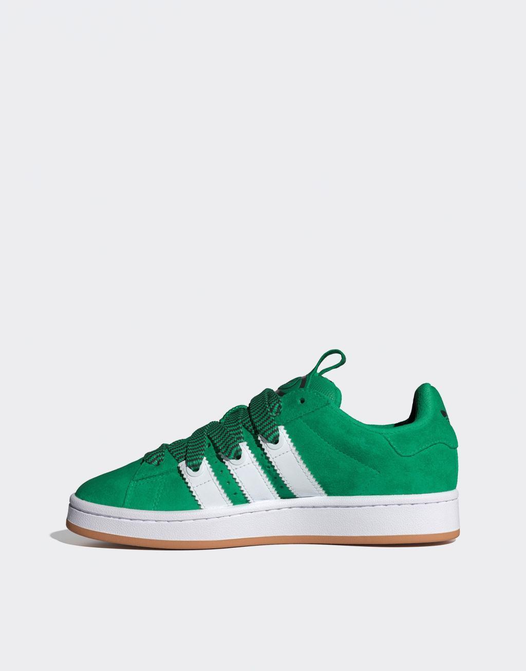 adidas Originals Campus 00s sneakers with lace detail in green Product Image