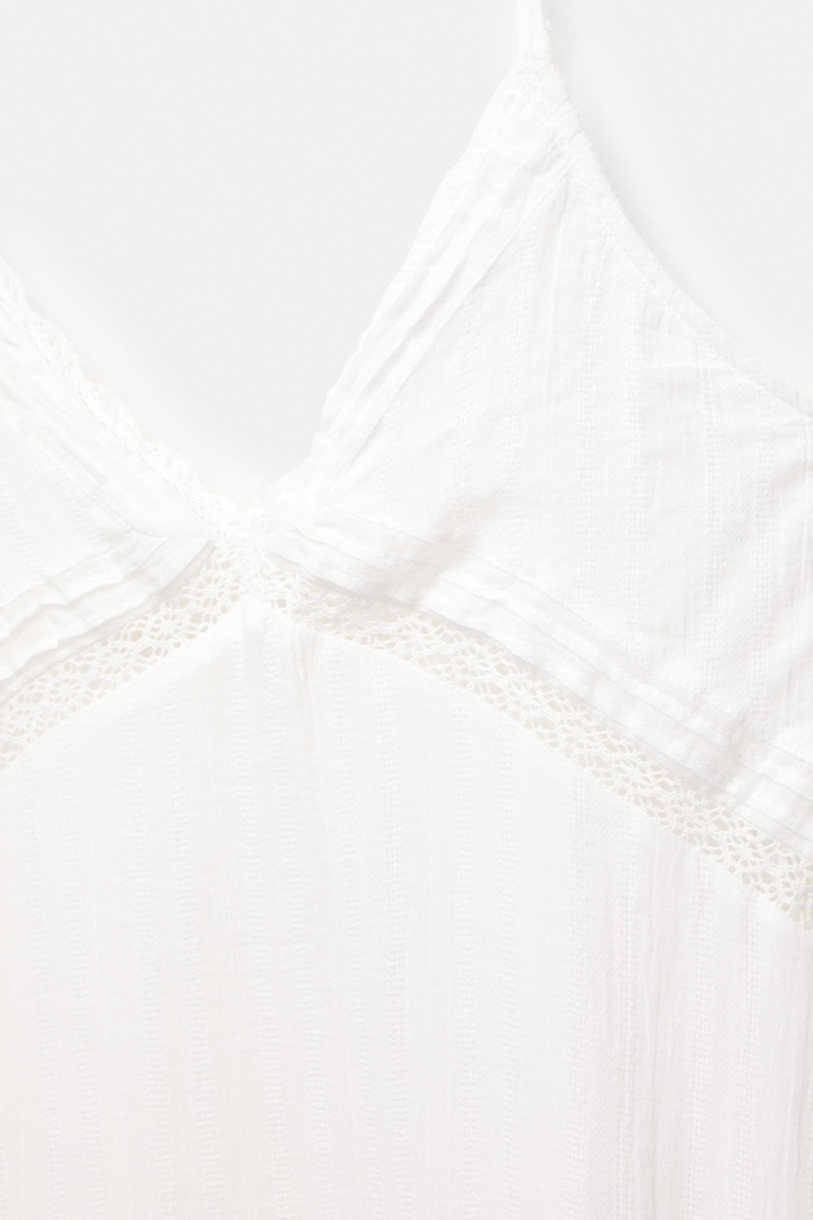 Long lace trim strappy dress Product Image