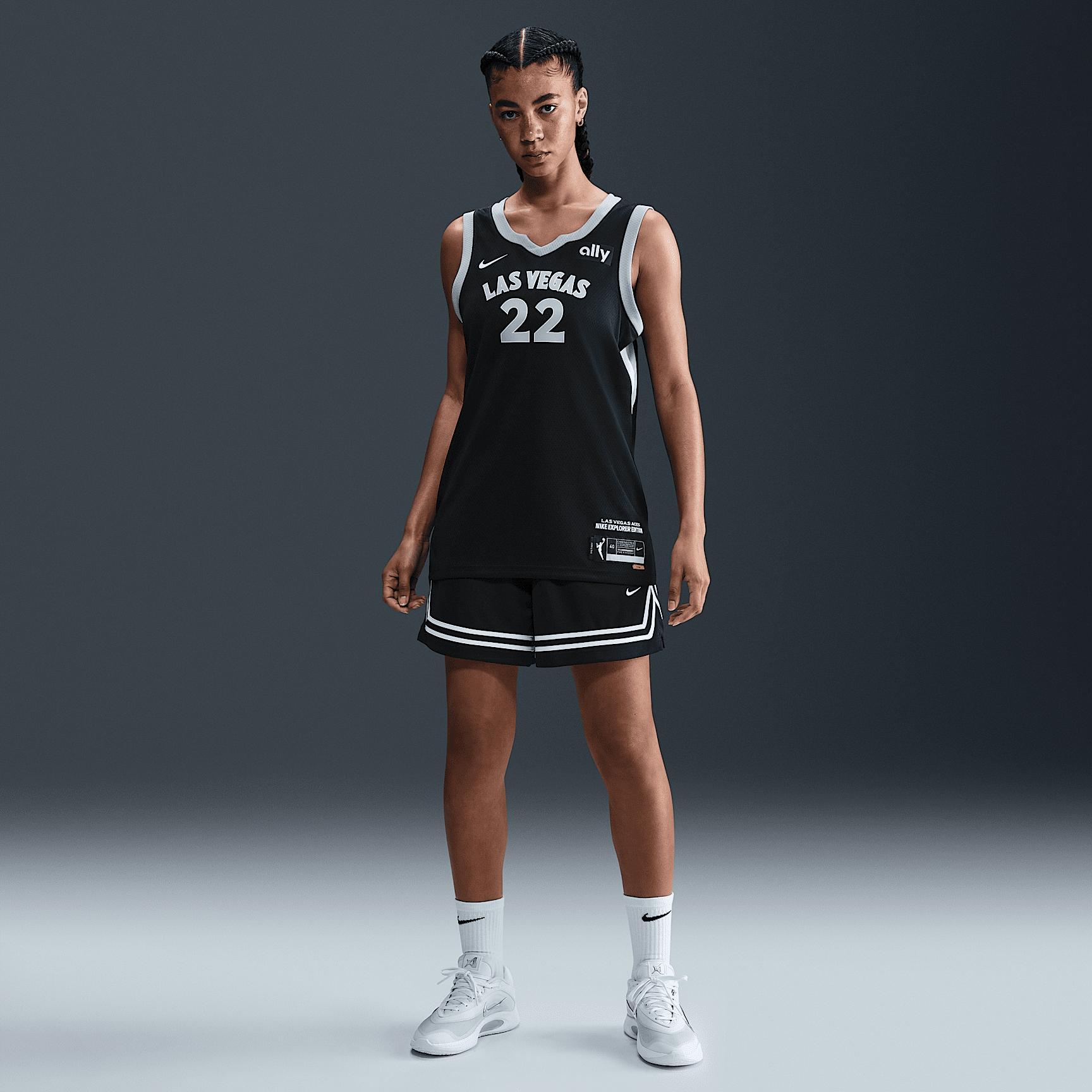 Aja Wilson Las Vegas Aces Nike Womens Dri-FIT WNBA Victory Jersey | HF0996-010 Product Image
