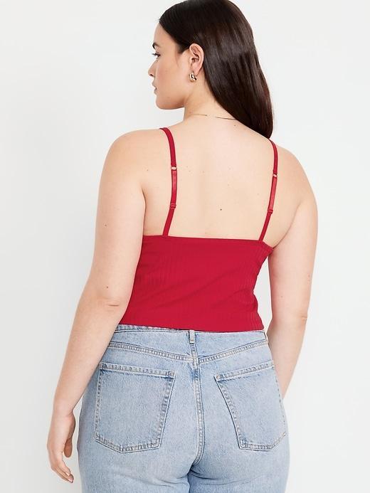 Fitted Ultra-Crop Ribbed Cami Product Image