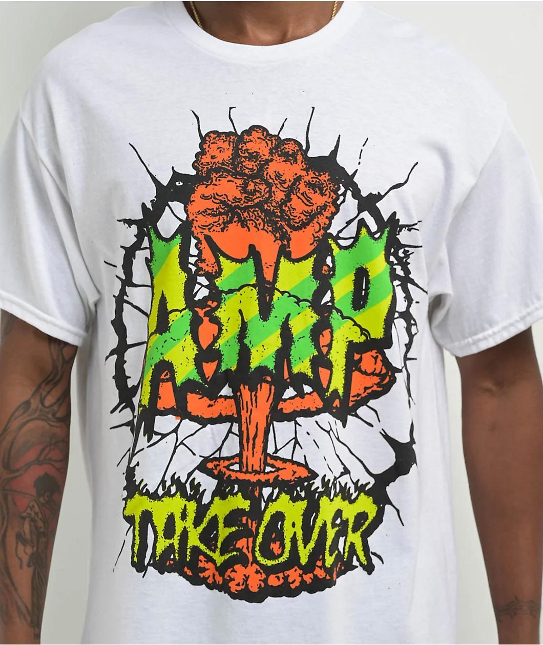 AMP Take Over White T-Shirt Product Image