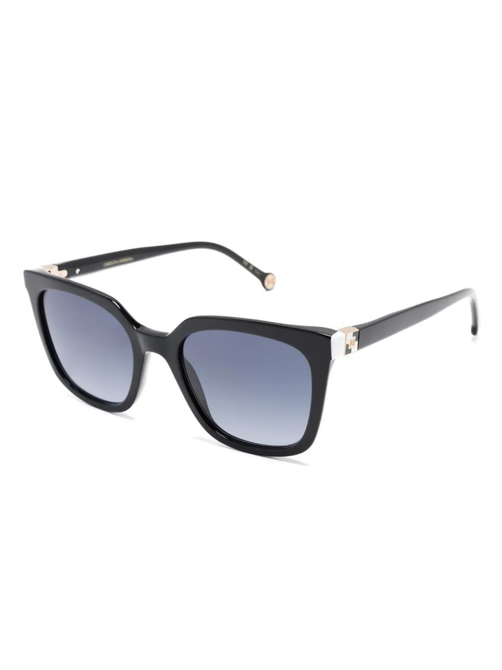 CAROLINA HERRERA Square-frame Sunglasses In Black Product Image