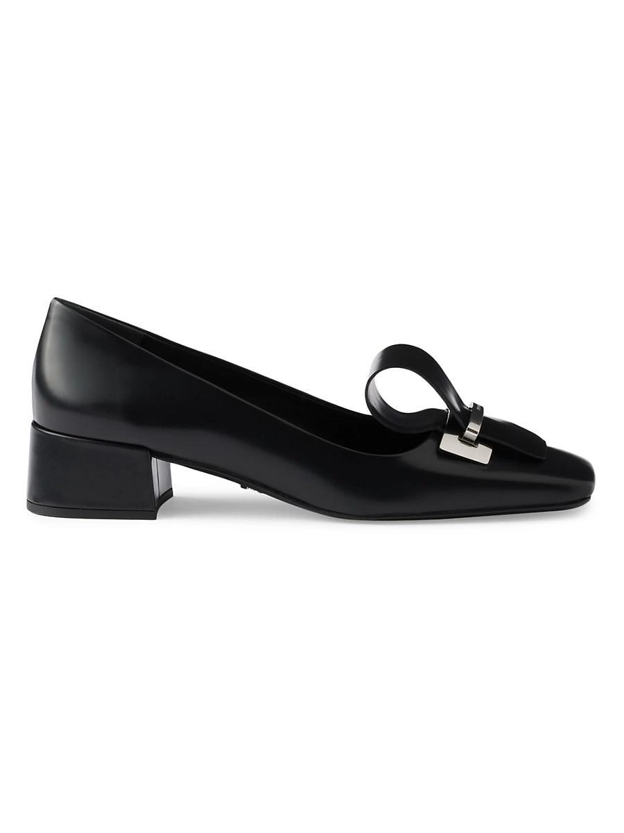 Womens Brushed Leather Pumps Product Image