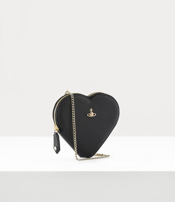 VIVIENNE WESTWOOD New Heart Crossbody In Black Product Image