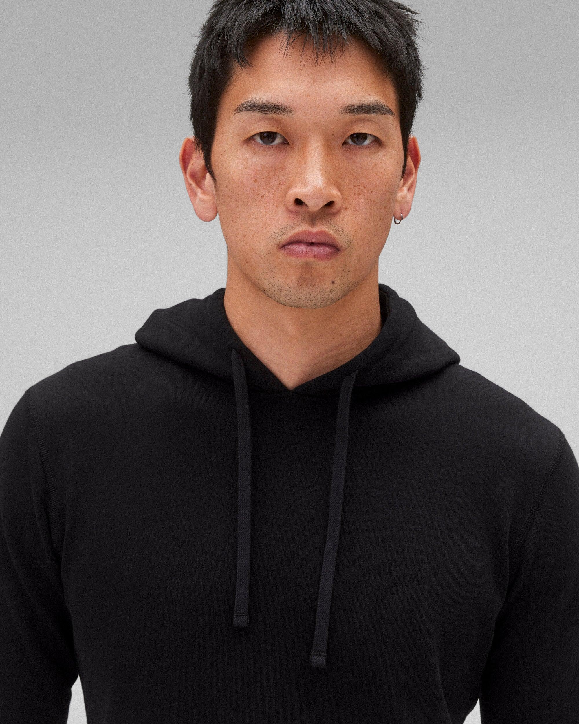 Lightweight Terry Slim Hoodie - Vault Male Product Image