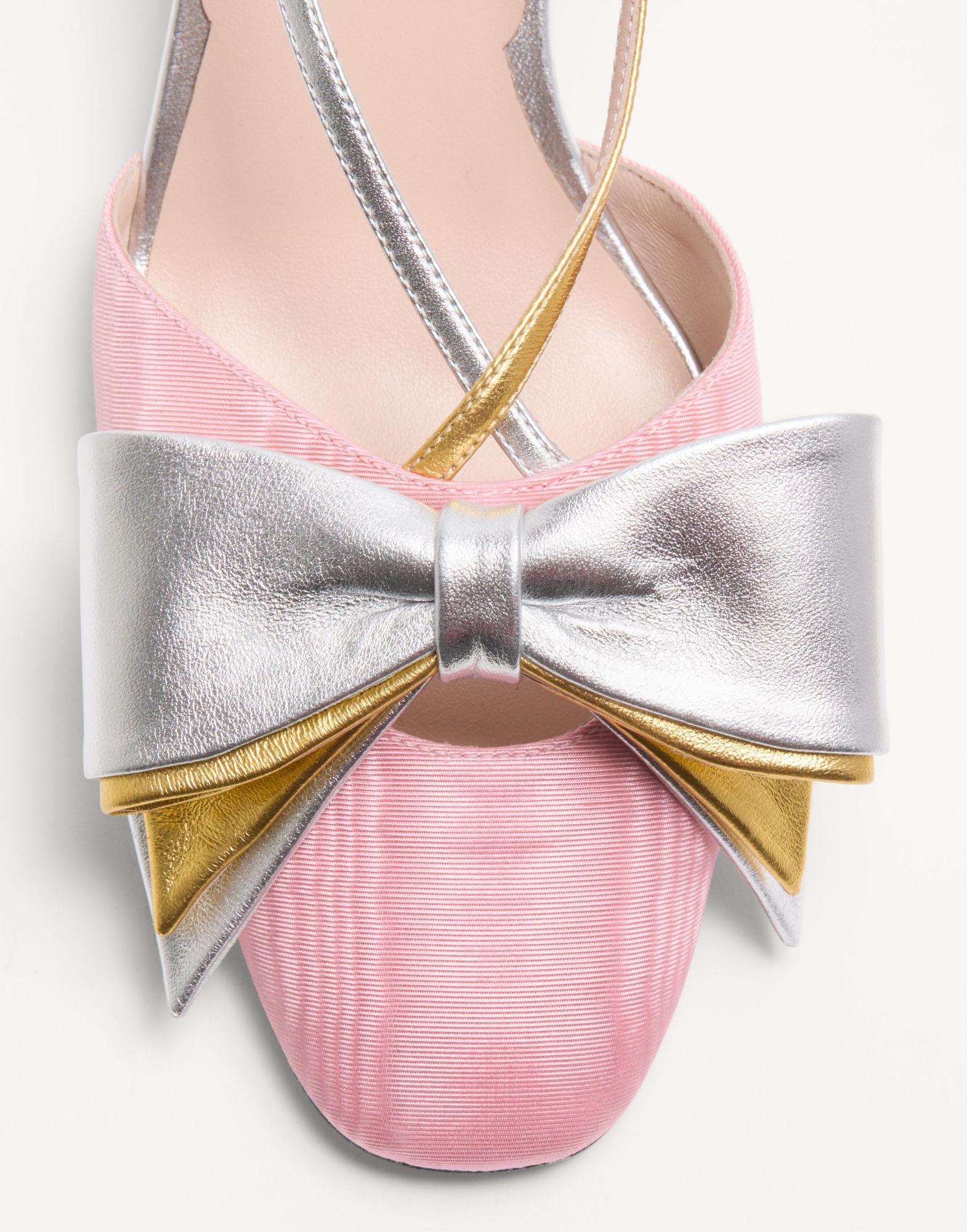 Bowow Slingback Pumps In Moirè Fabric 45Mm Product Image