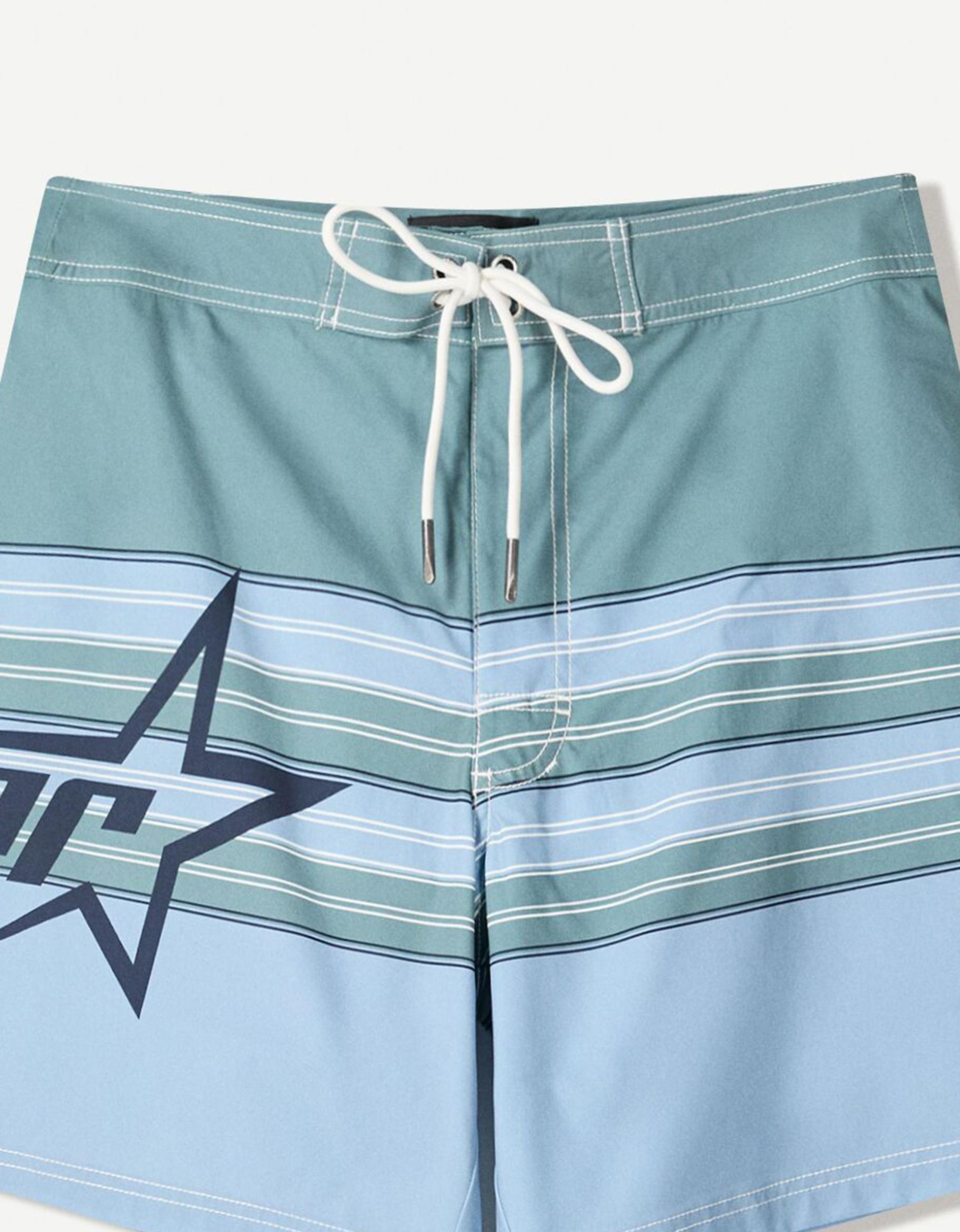 Long printed board shorts Product Image