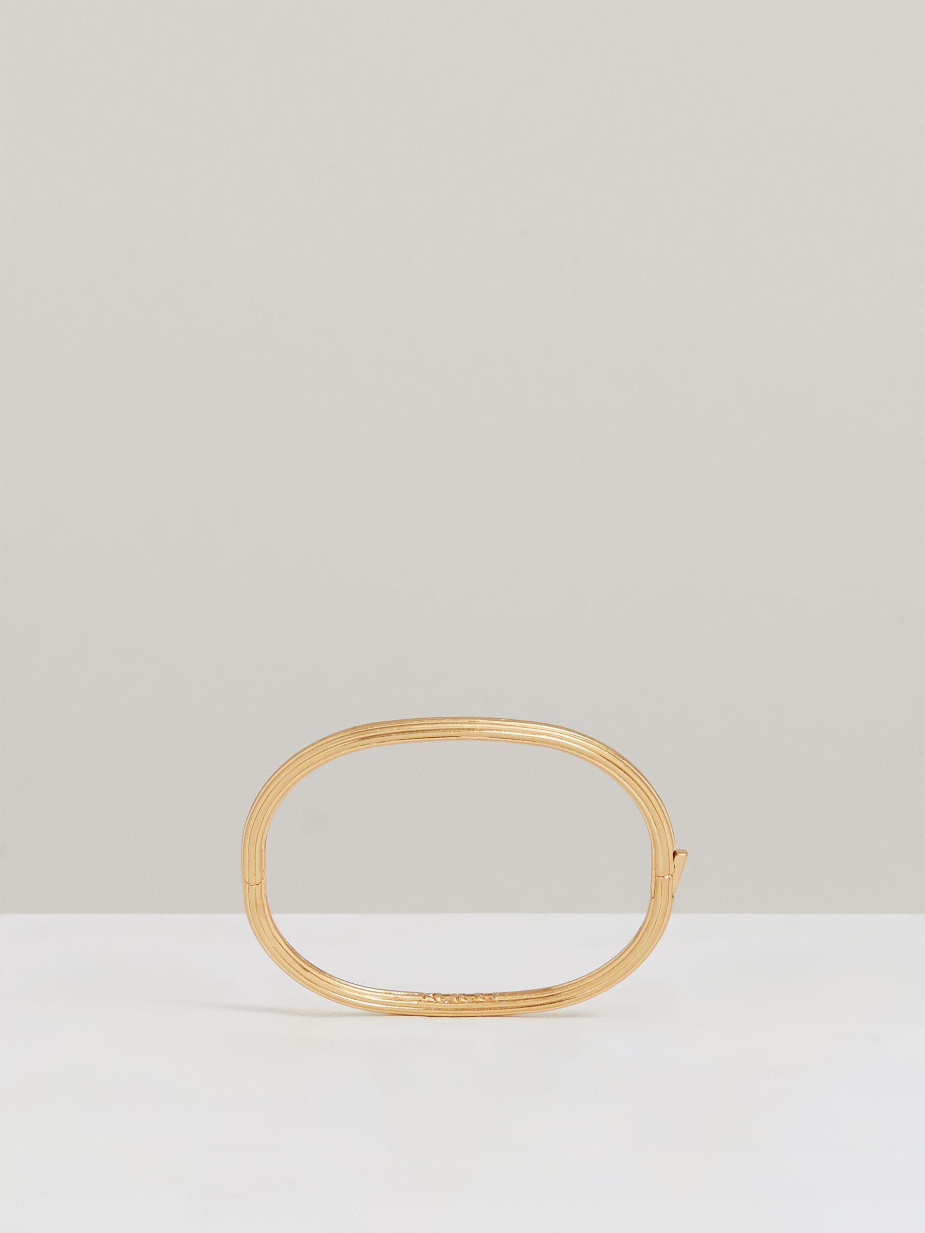 Contour Hinged Cuff in Gold Tone Product Image