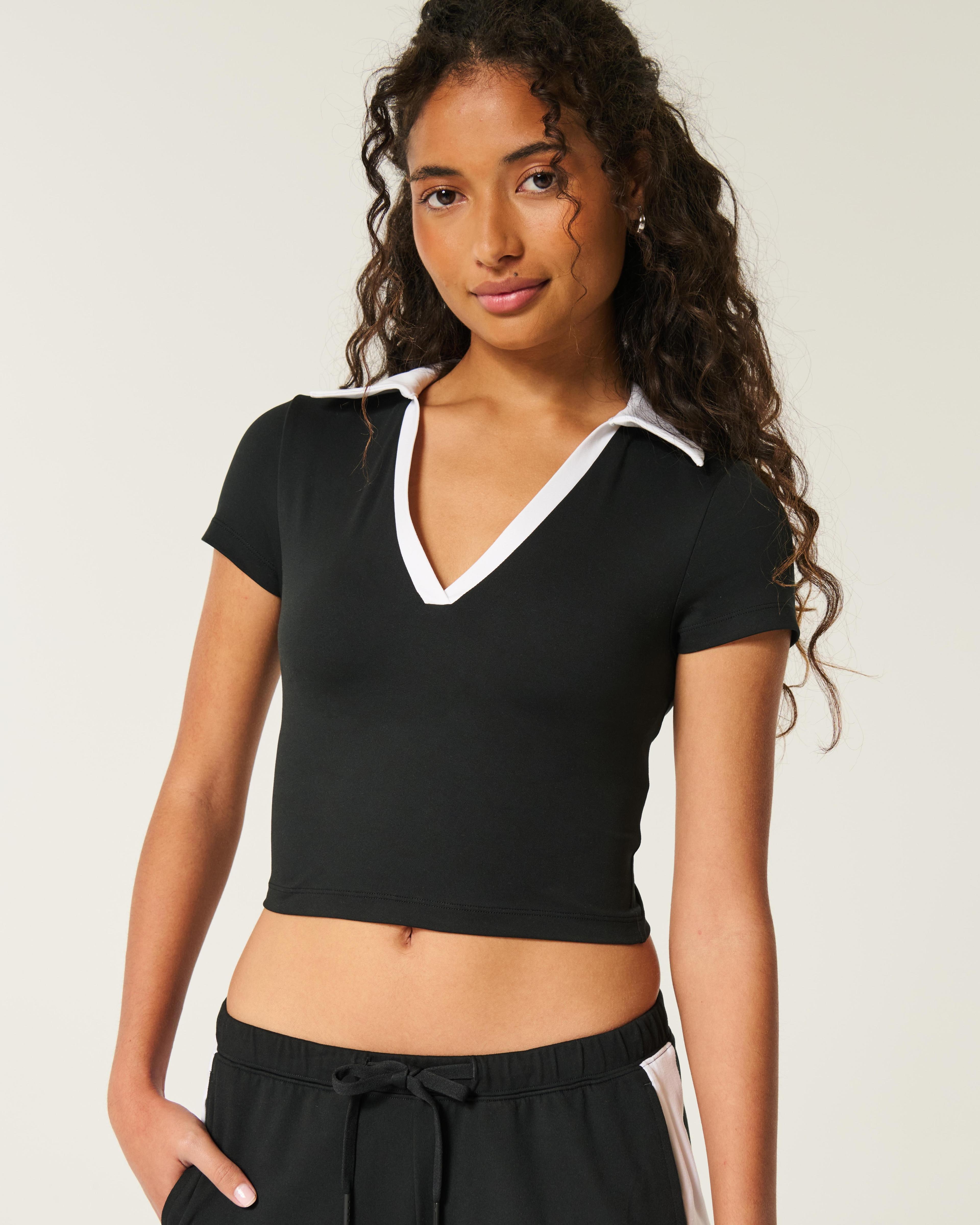 Gilly Hicks Active Short-Sleeve Polo Product Image