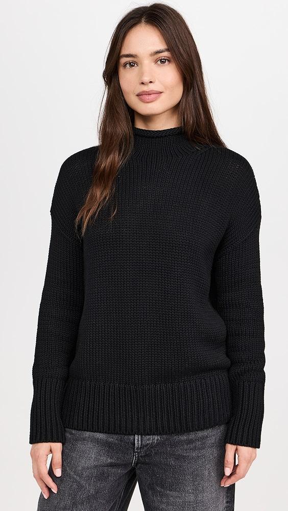 La Ligne Mock Neck Solid Marina Sweater | Shopbop Product Image