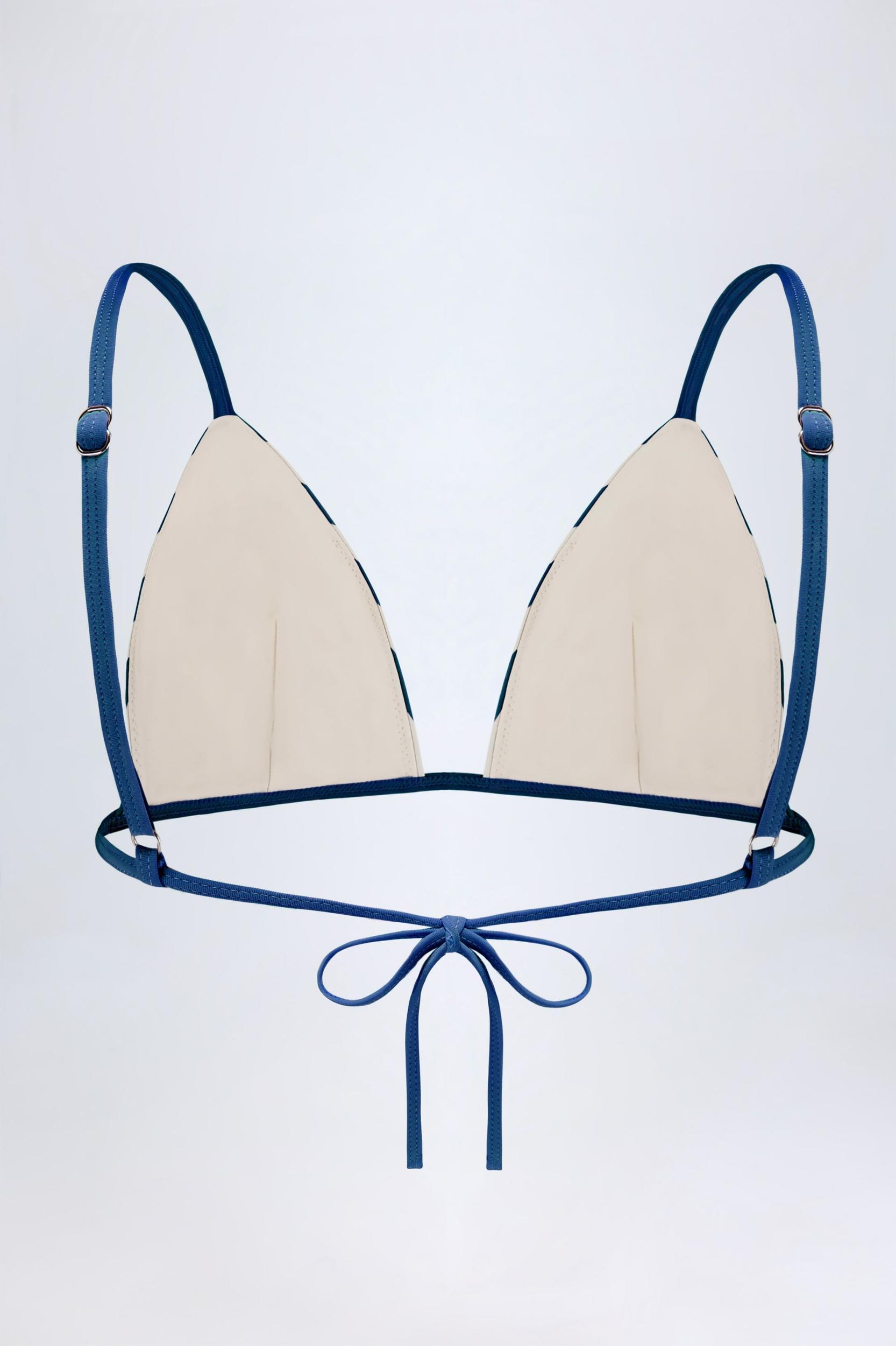 Triangle Bikini Top in Marine Blue Product Image