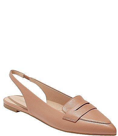 Jack Rogers Pennie Sling Back Ballet Leather Flats Product Image