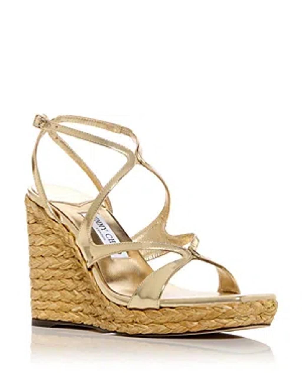 Jimmy Choo Womens Ayla 110 Wedge Espadrille Sandals Product Image