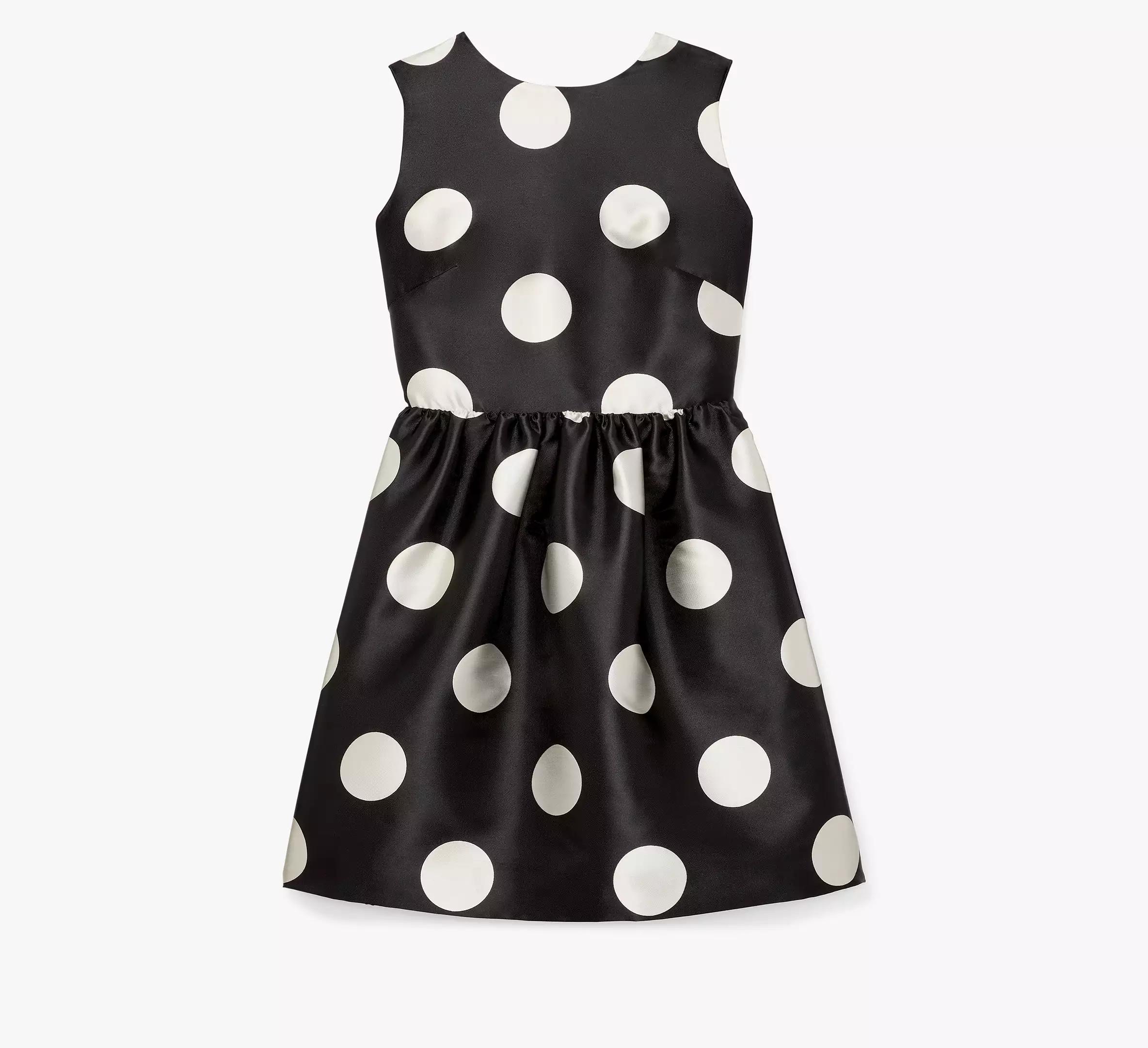 Breezy Dot Fit-and-flare Bow Dress Product Image