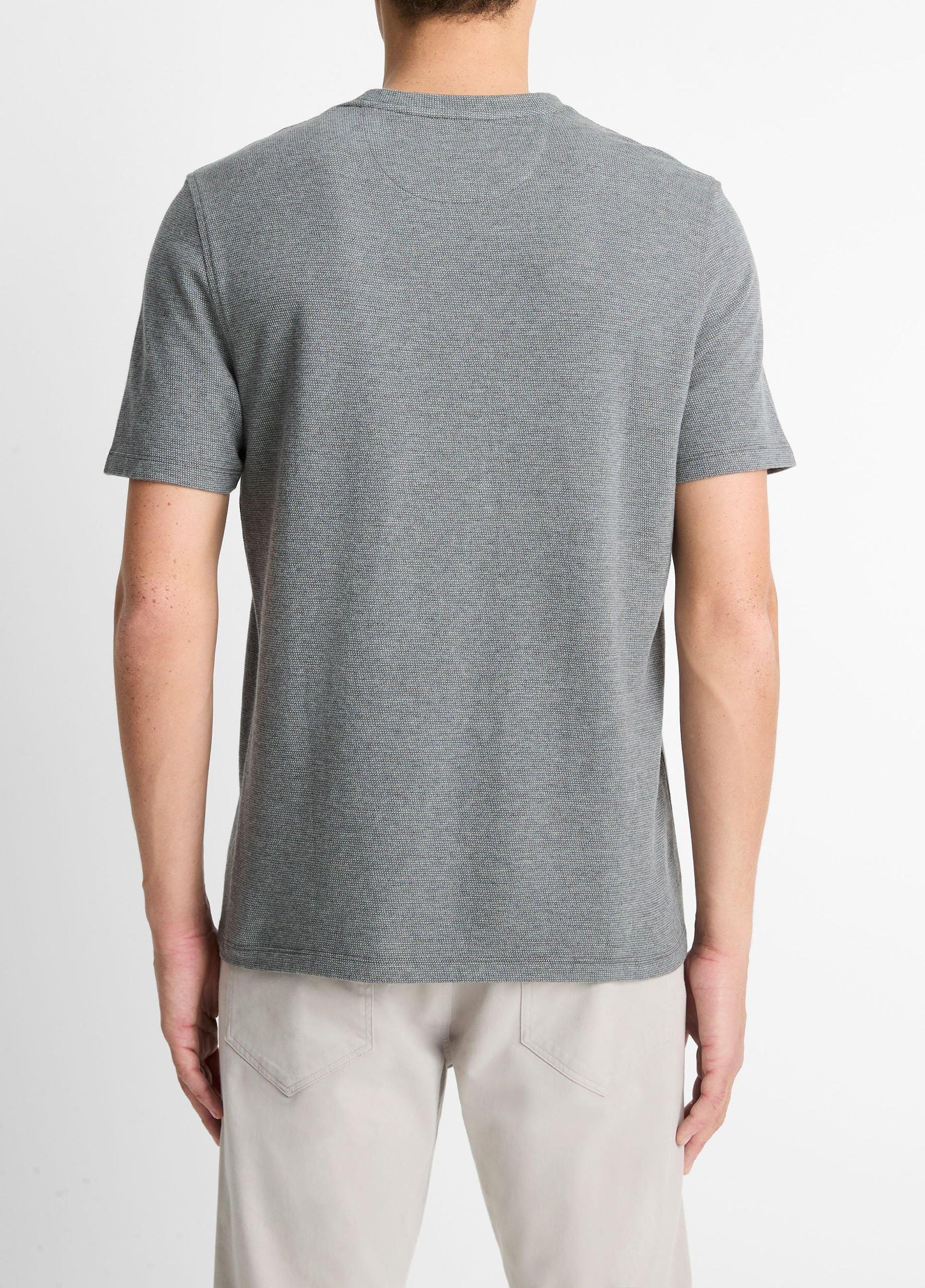 Birdseye Jacquard Pima Cotton T-Shirt Product Image