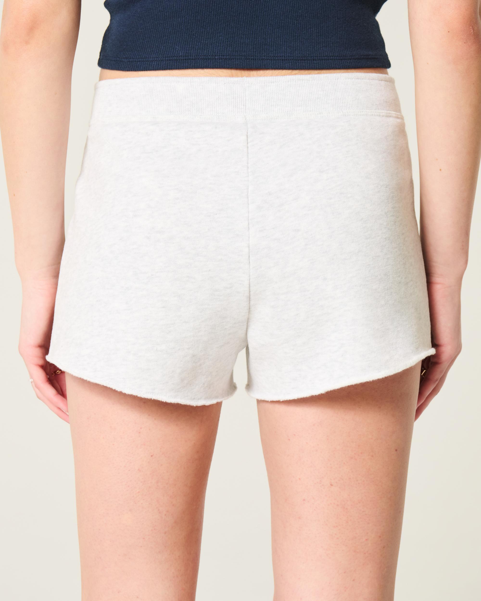 Number Graphic Mini Fleece Shorts Product Image