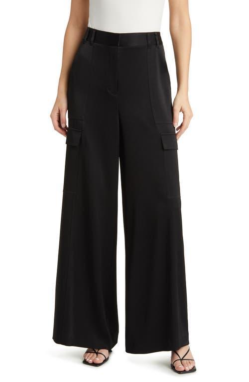 Womens Parker Satin Crepe Cargo Pants Product Image